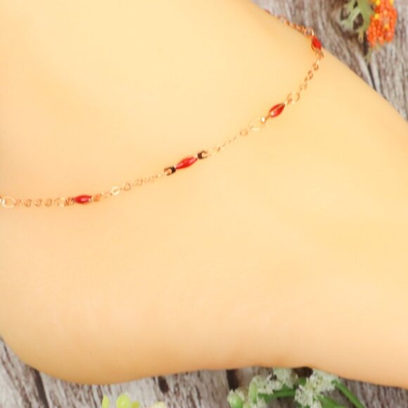 Dainty Anklet for Women – Elegant Everyday Jewelry & Perfect Gift | MLCRC1901 - Picture 3 of 10